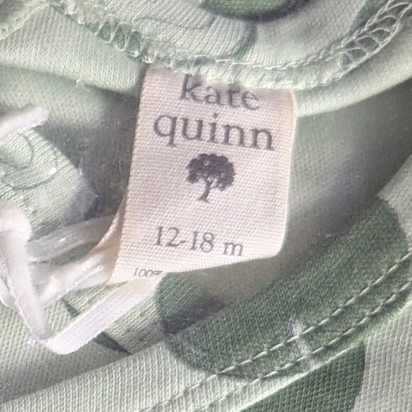 Kate Quinn long sleeve kimono bodysuit | loden apples | organic cotton interlock - Picture 9 of 15